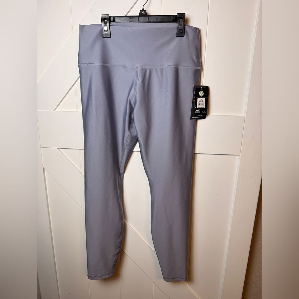 New Avia Silver/ Grey Athletic Sports Leggings XL